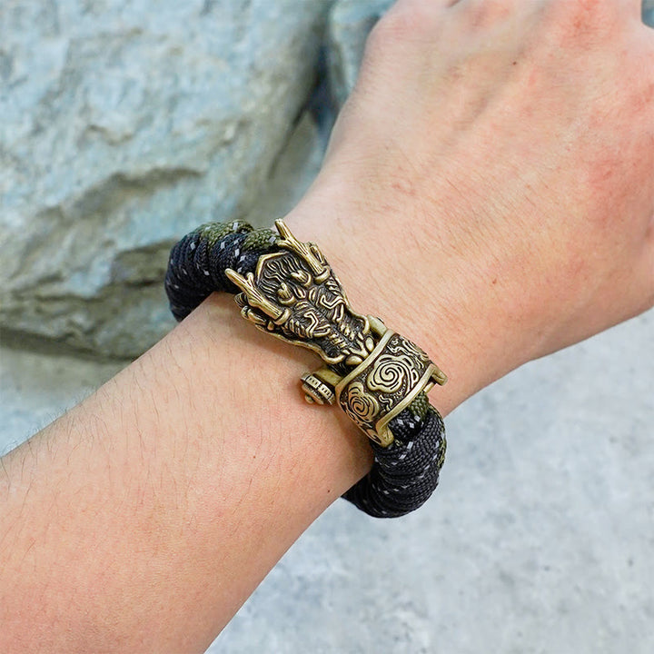 WorldNorse Mythology Nordischer Drache Paracord Geflochtenes Armband - image 9