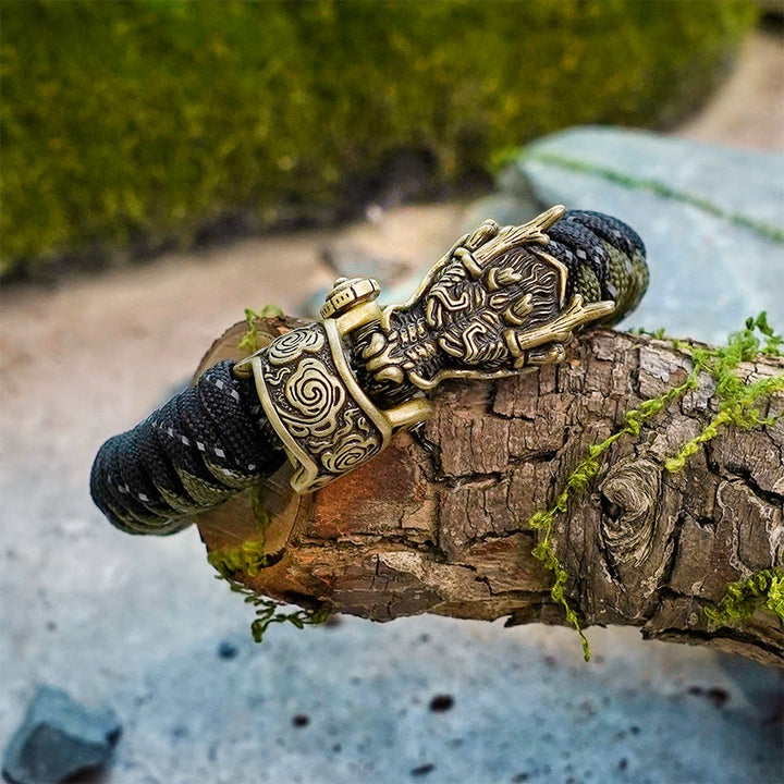 WorldNorse Mythology Nordischer Drache Paracord Geflochtenes Armband - image 6