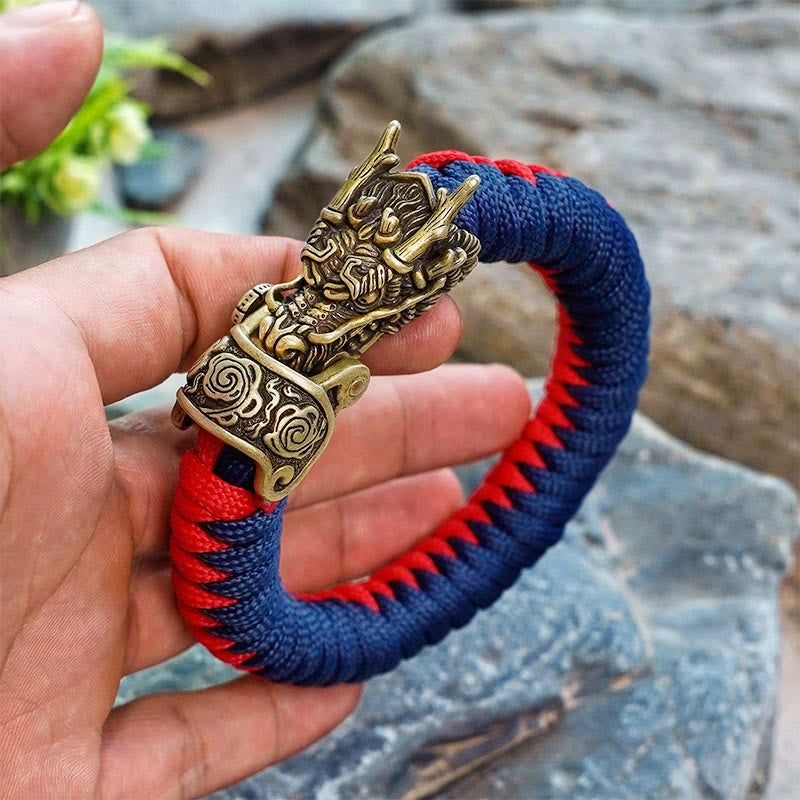WorldNorse Mythology Nordischer Drache Paracord Geflochtenes Armband - image 4