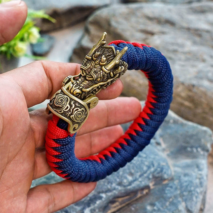 WorldNorse Mythology Nordischer Drache Paracord Geflochtenes Armband - image 4