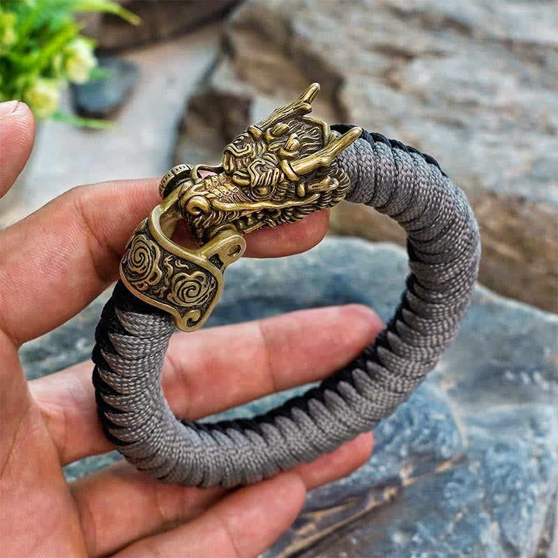 WorldNorse Mythology Nordischer Drache Paracord Geflochtenes Armband - image 11