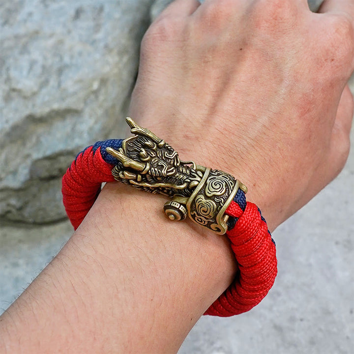 WorldNorse Mythology Nordischer Drache Paracord Geflochtenes Armband - image 4