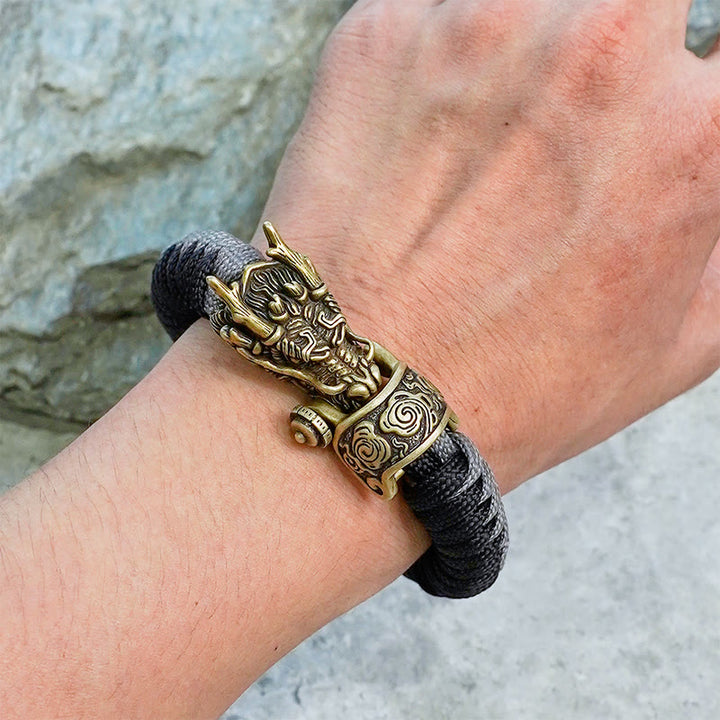 WorldNorse Mythology Nordischer Drache Paracord Geflochtenes Armband - image 12