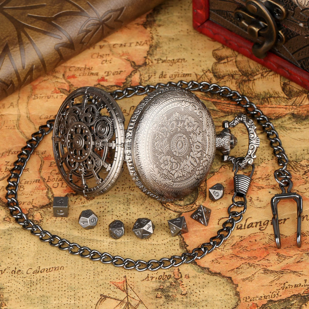 WorldNorse Steampunk Gears Würfel Set Taillenkette - image 2
