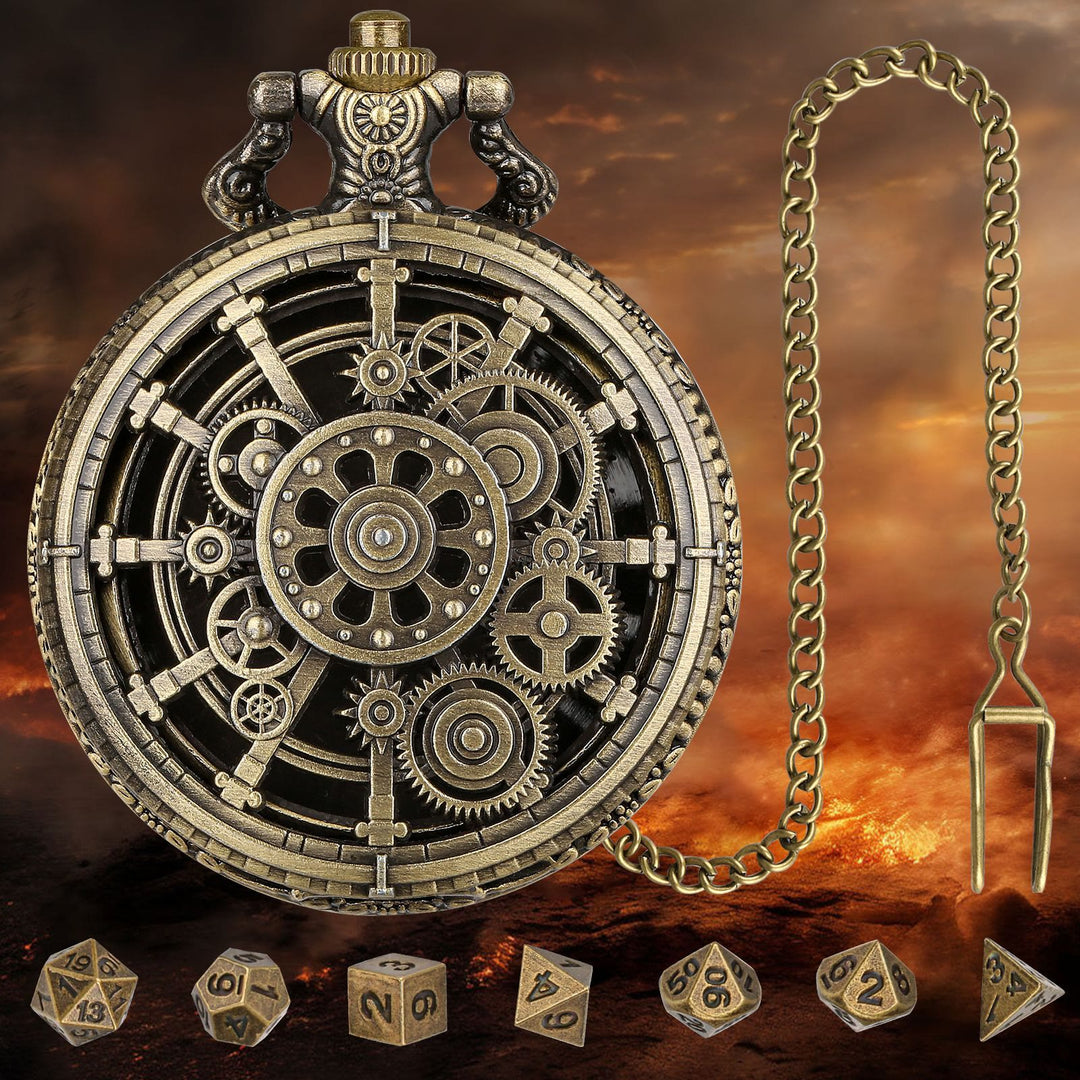 WorldNorse Steampunk Gears Würfel Set Taillenkette - image 5