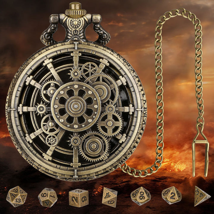 WorldNorse Steampunk Gears Würfel Set Taillenkette - image 5
