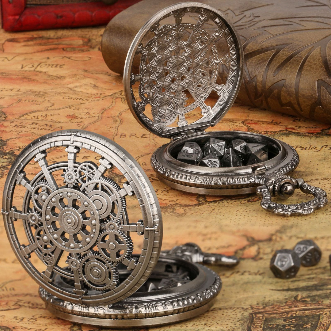 WorldNorse Steampunk Gears Würfel Set Taillenkette - image 1