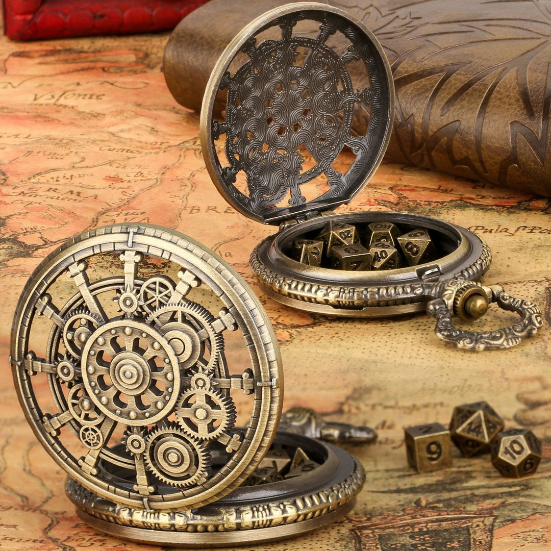 WorldNorse Steampunk Gears Würfel Set Taillenkette - image 6