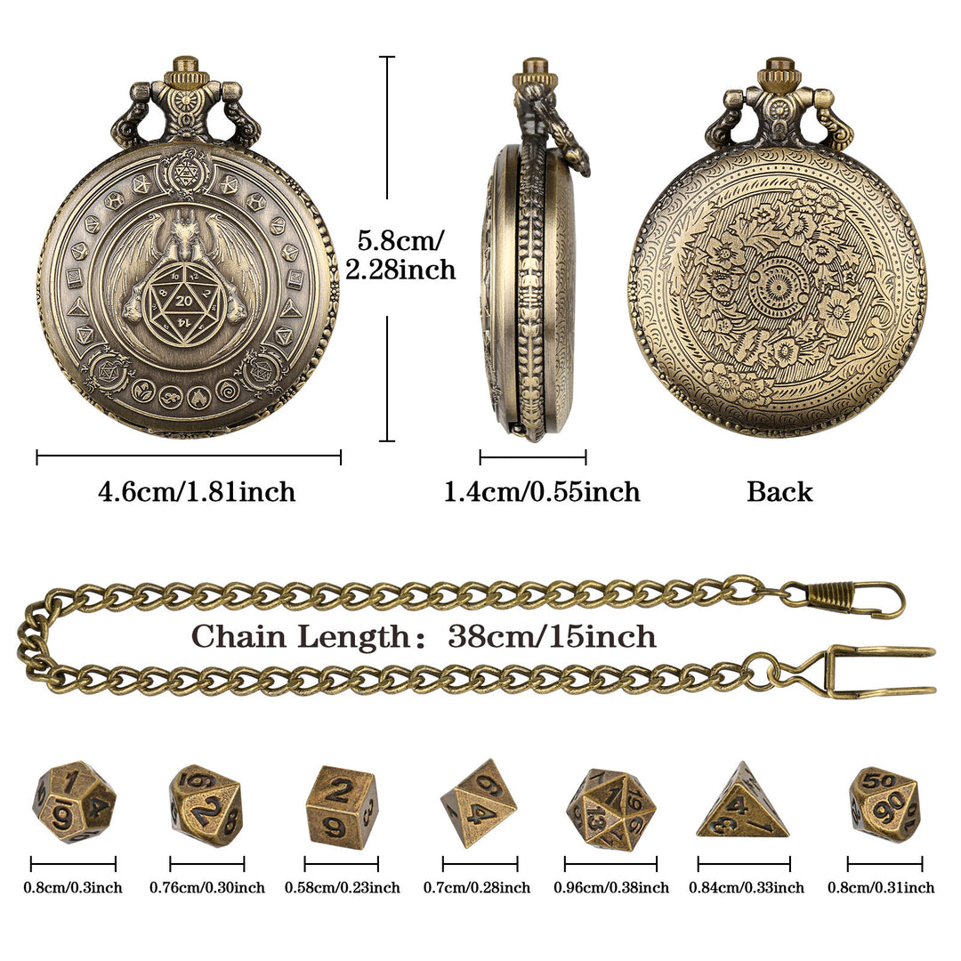 WorldNorse Nordischer Drache Polyedrisches Würfelset Taillenkette - image 5