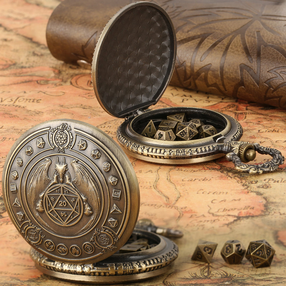 WorldNorse Nordischer Drache Polyedrisches Würfelset Taillenkette - image 1