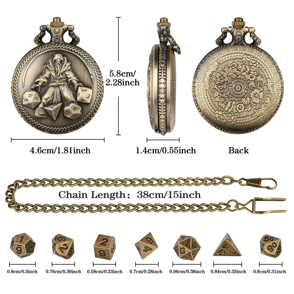 WorldNorse Retro Wizard Tiny Dice Taillenkette - image 5