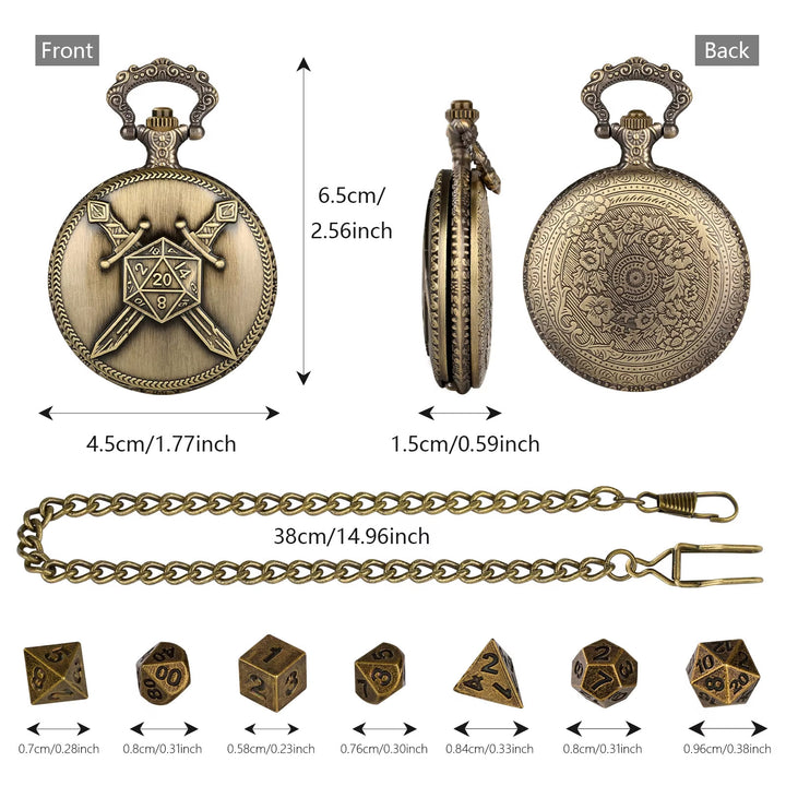 WorldNorse Doppelschwerter, polyedrische Würfel, Taillenkette - image 6