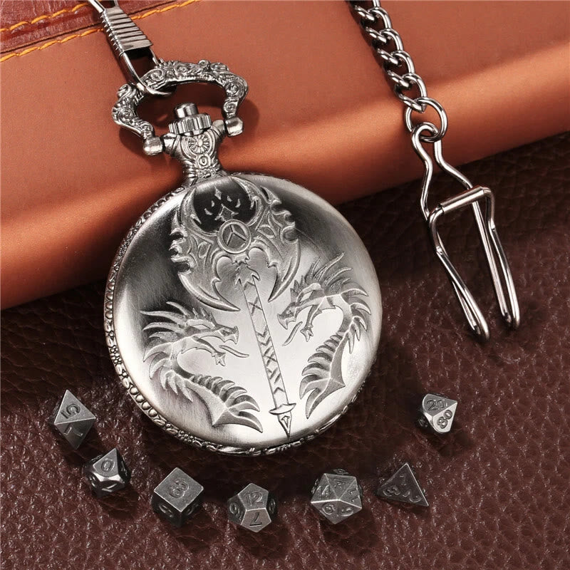 WorldNorse Doppeldrachenaxt Polyedrische Würfel-Hüftkette - image 2