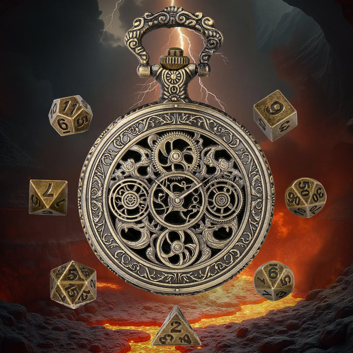 WorldNorse Punk Hollow Gears Mini-Würfel-Set, Taillenkette - image 1