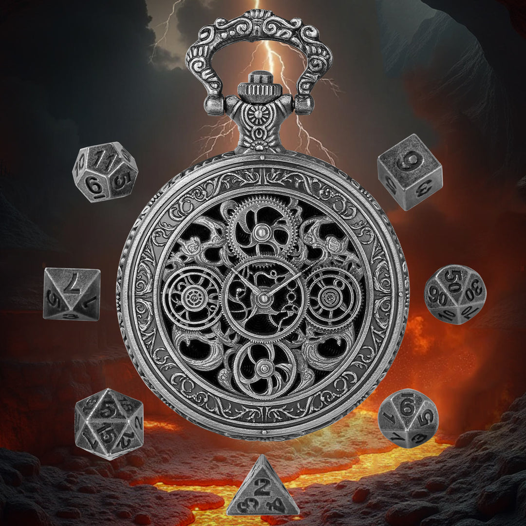 WorldNorse Punk Hollow Gears Mini-Würfel-Set, Taillenkette - image 7