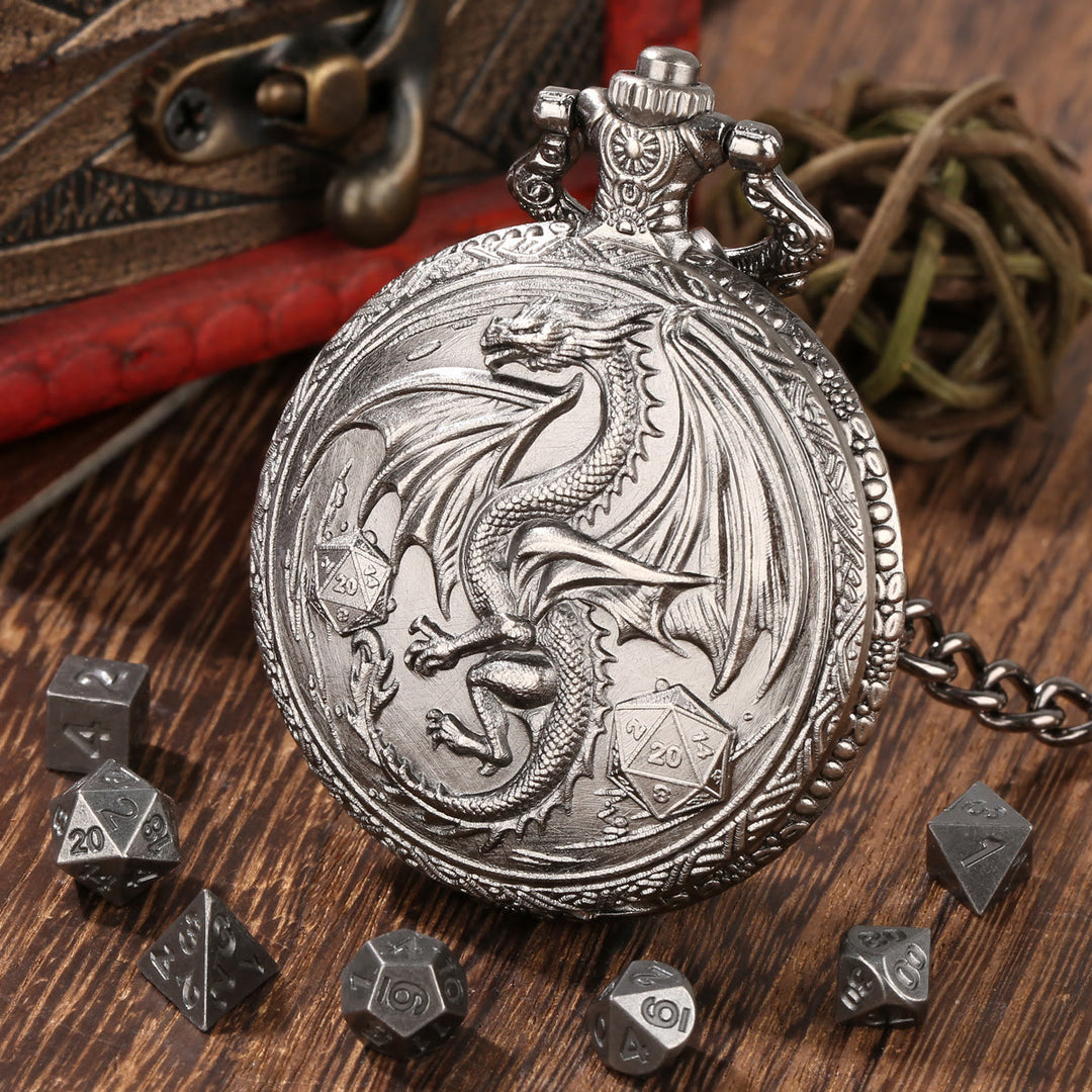 WorldNorse Dragon Taschenuhrgehäuse Würfelset Taillenkette - image 9