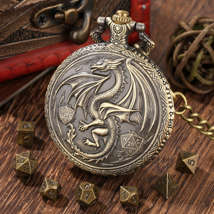 WorldNorse Dragon Taschenuhrgehäuse Würfelset Taillenkette - image 3