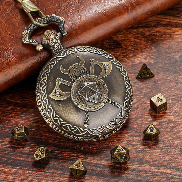 WorldNorse Wikinger Axt Helm Rune Sieben Würfel Taille Kette - image 8