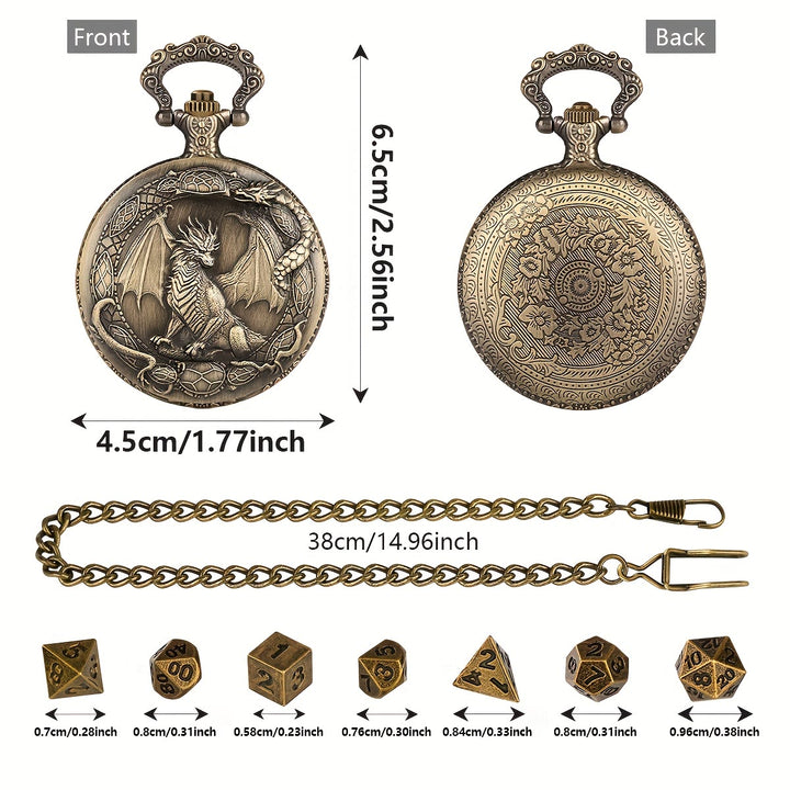 WorldNorse Mythology Drachenmuster Polyedrische Würfel Taillenkette - image 5