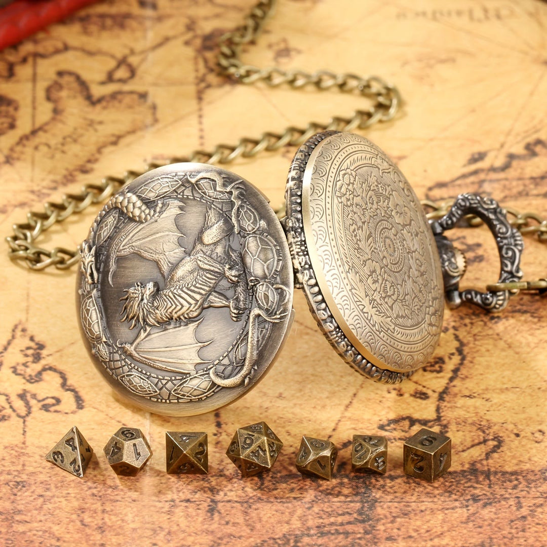 WorldNorse Mythology Drachenmuster Polyedrische Würfel Taillenkette - image 3