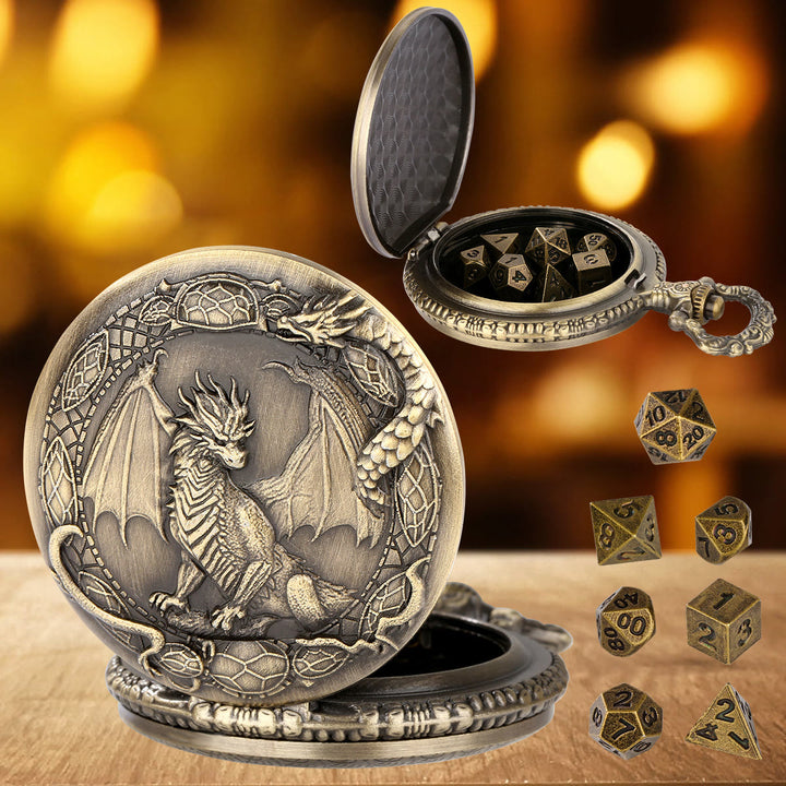 WorldNorse Mythology Drachenmuster Polyedrische Würfel Taillenkette - image 2