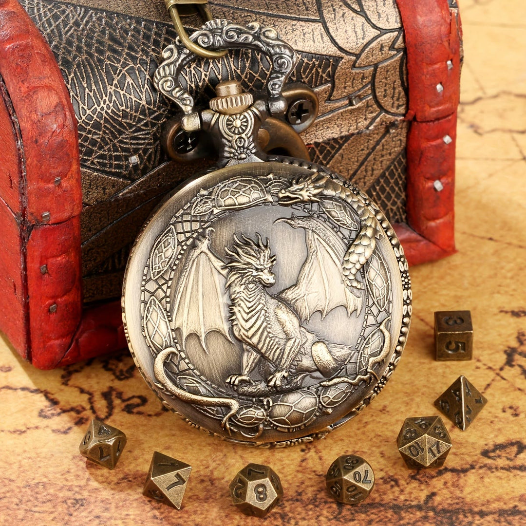 WorldNorse Mythology Drachenmuster Polyedrische Würfel Taillenkette - image 1