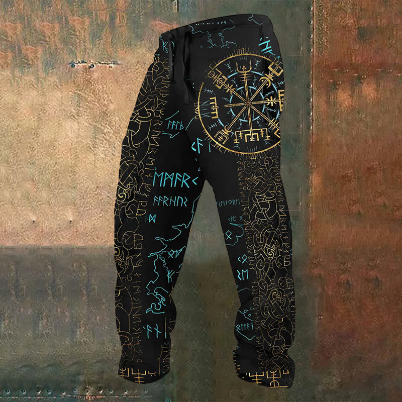 WorldNorse Viking Vegvisir Mystical Rune Bunte Jogginghose - US/UK/AU52, EU62 (6XL) - image 1