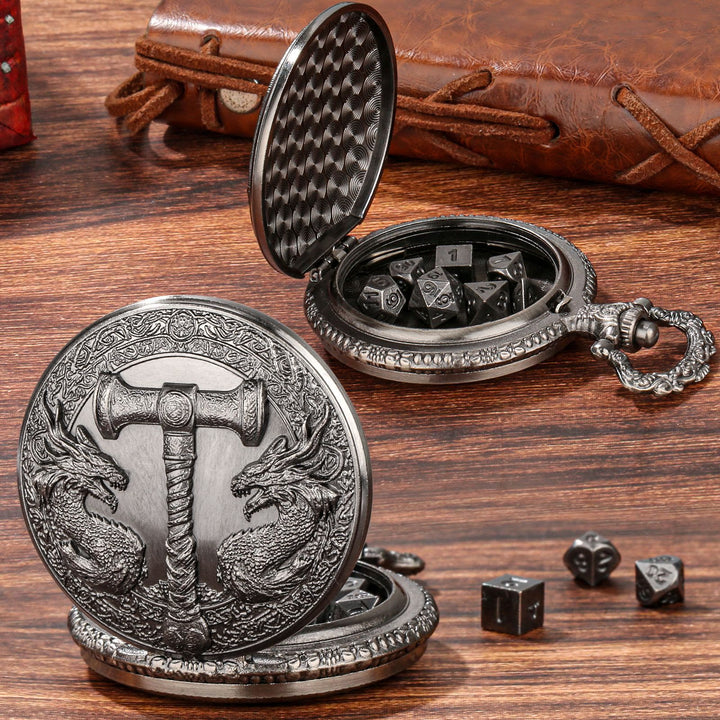 WorldNorse Hammer Double Dragons Würfelset Taillenkette - image 7