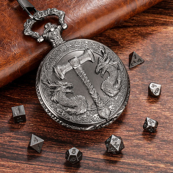 WorldNorse Hammer Double Dragons Würfelset Taillenkette - image 6