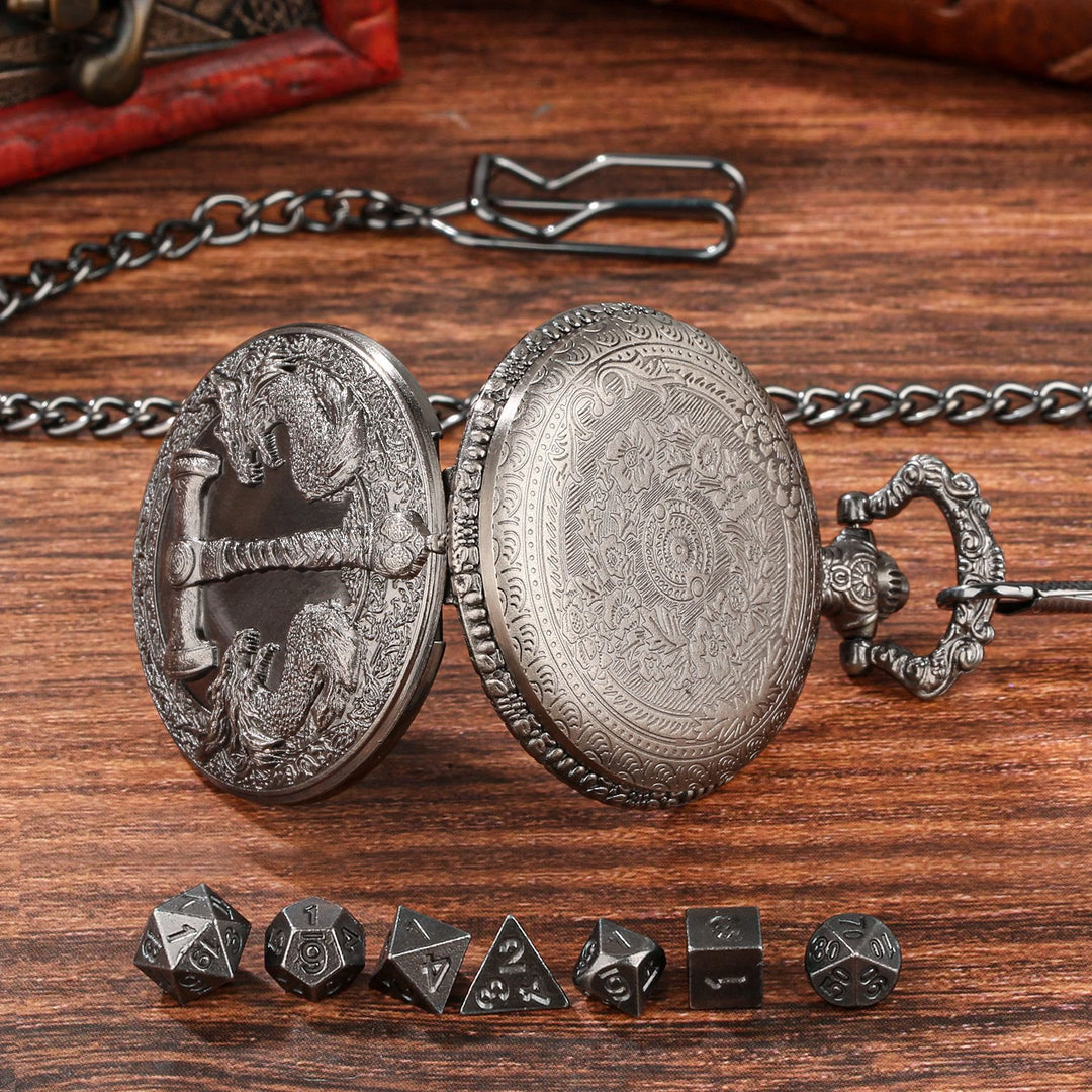 WorldNorse Hammer Double Dragons Würfelset Taillenkette - image 8