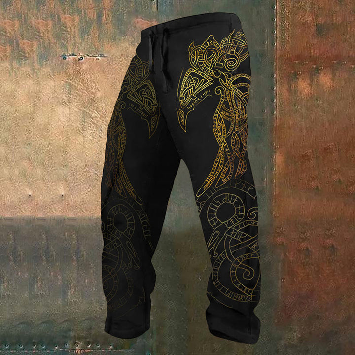 WorldNorse Raven God Rune Jogginghose - US/UK/AU52, EU62 (6XL) - image 0