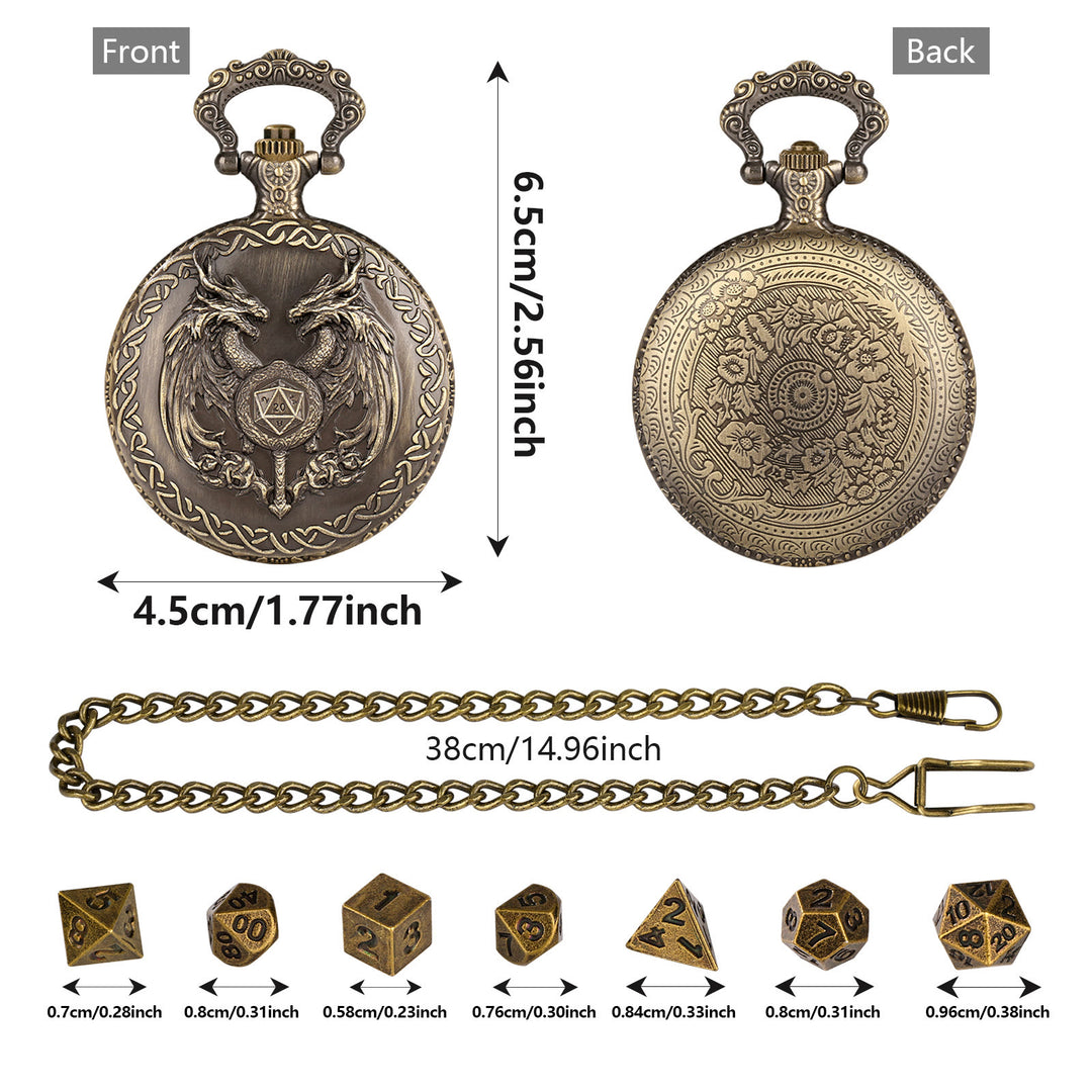 WorldNorse Zauberstab Drache Mini Würfel Set Taille Kette - image 6