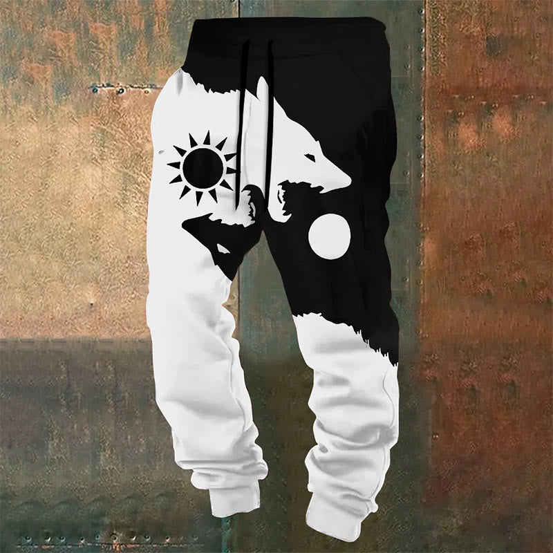 WorldNorse Sonne Mond Fenrir Jogginghose - US/UK/AU52, EU62 (6XL) - image 0