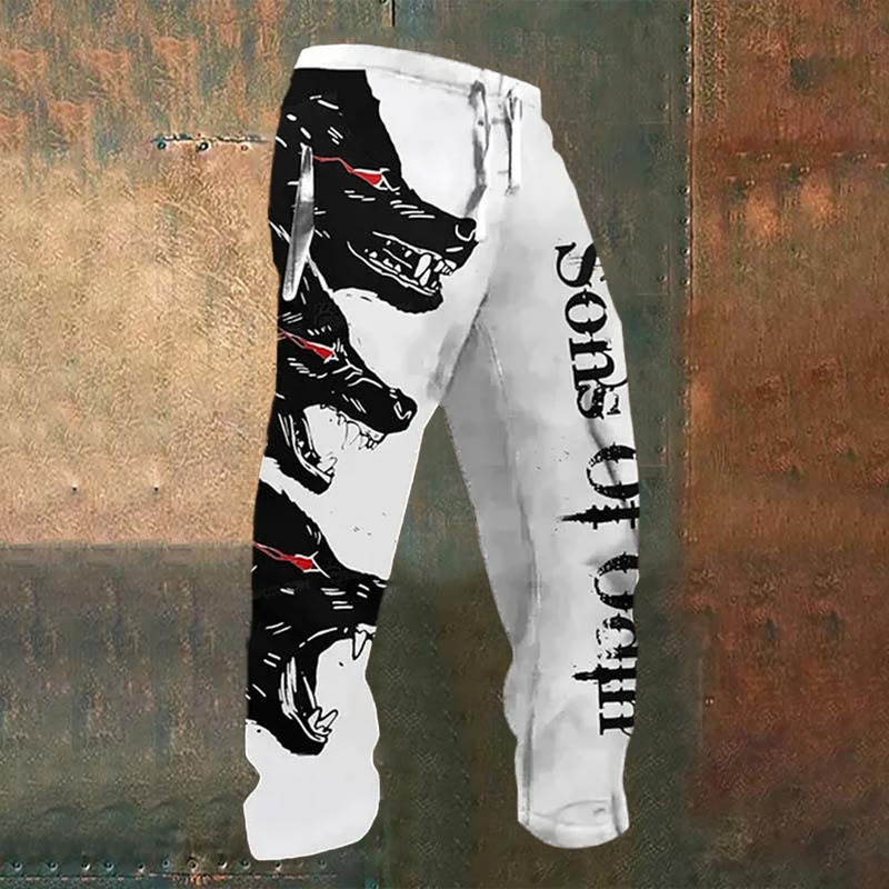 WorldNorse Roaring Wolves Sons Of Odin Jogginghose - US/UK/AU52, EU62 (6XL) - image 1