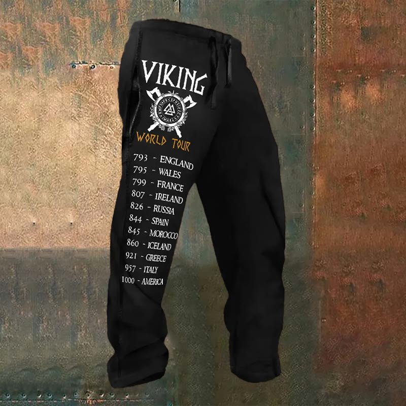 WorldNorse Wikinger Axt World Tour Valknut Jogginghose - US/UK/AU52, EU62 (6XL) - image 1