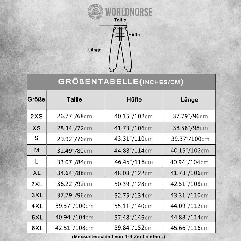 WorldNorse Wikinger Axt World Tour Valknut Jogginghose - image 2