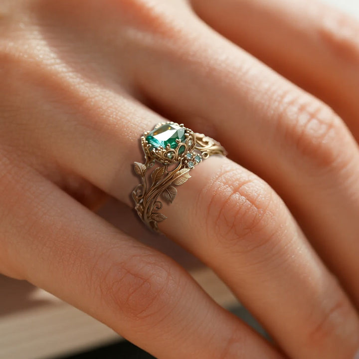 WorldNorse Smaragd- Yggdrasil Ring - image 6