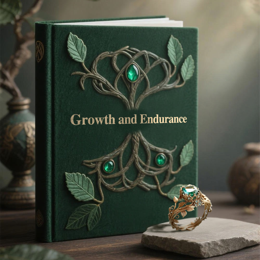 WorldNorse Smaragd- Yggdrasil Ring - image 8