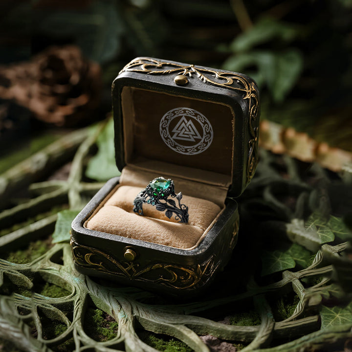 WorldNorse Smaragd- Yggdrasil Ring - image 4