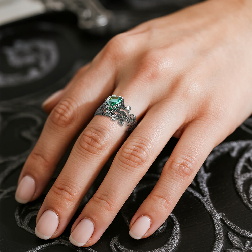 WorldNorse Smaragd- Yggdrasil Ring - image 11