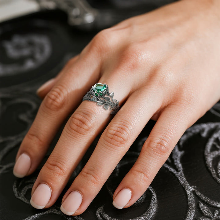 WorldNorse Smaragd- Yggdrasil Ring - image 11