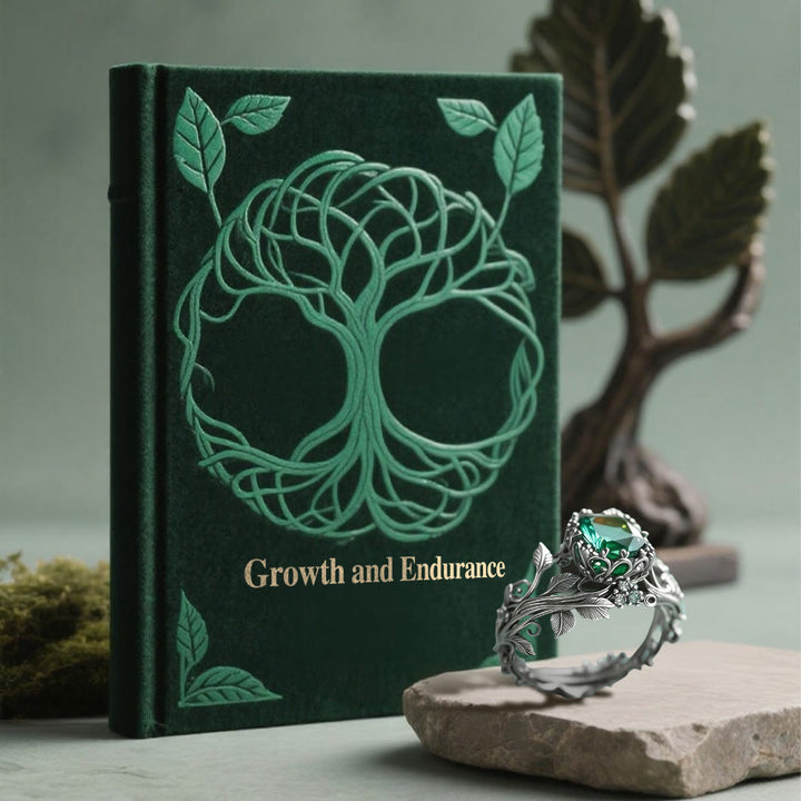 WorldNorse Smaragd- Yggdrasil Ring - image 13