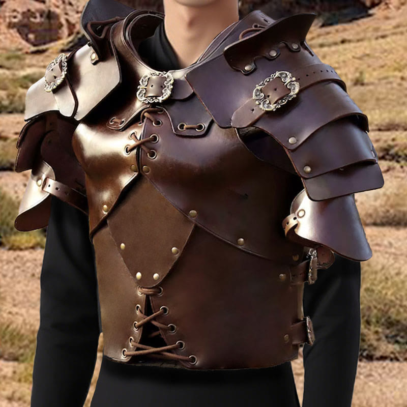 WorldNorse Mittelalterliche Brustpanzerung mit Nieten und verstellbaren Schnallen - image 1