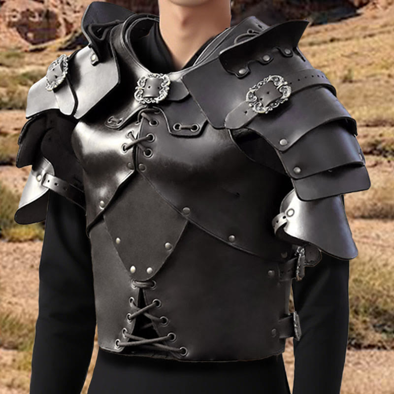 WorldNorse Mittelalterliche Brustpanzerung mit Nieten und verstellbaren Schnallen - image 3