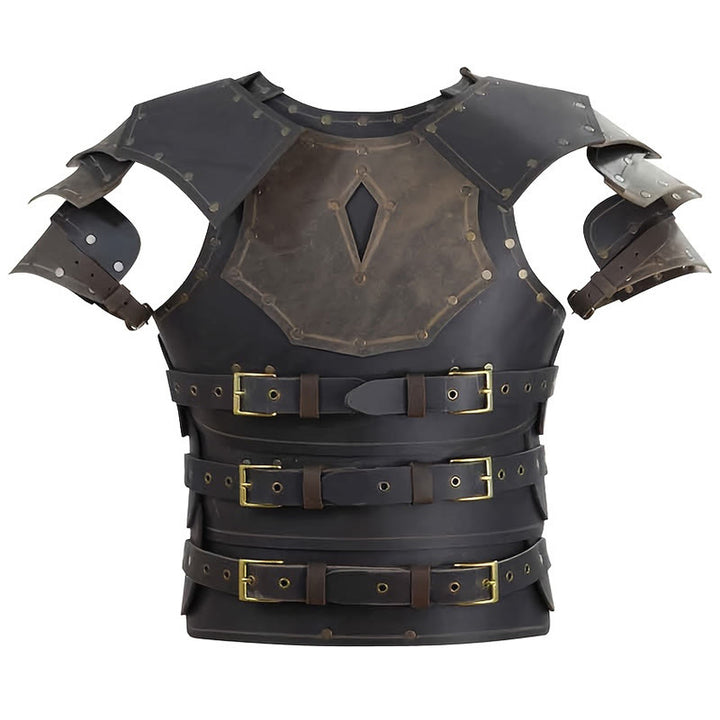 WorldNorse Vintage Warrior Brustpanzer mit zweifarbigen Nieten - image 5