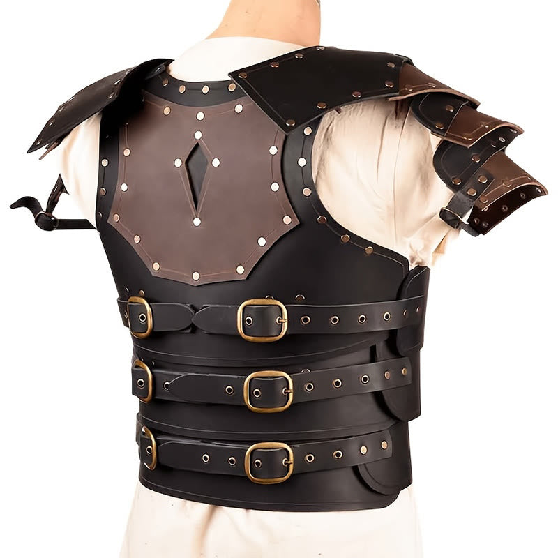WorldNorse Vintage Warrior Brustpanzer mit zweifarbigen Nieten - image 3