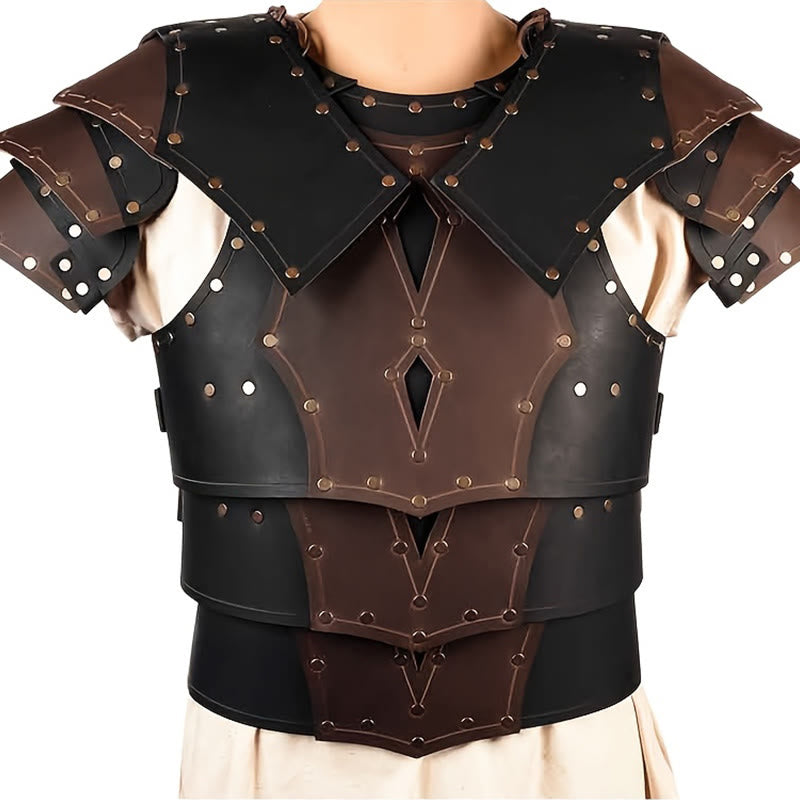 WorldNorse Vintage Warrior Brustpanzer mit zweifarbigen Nieten - image 2