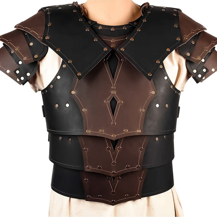 WorldNorse Vintage Warrior Brustpanzer mit zweifarbigen Nieten - image 2