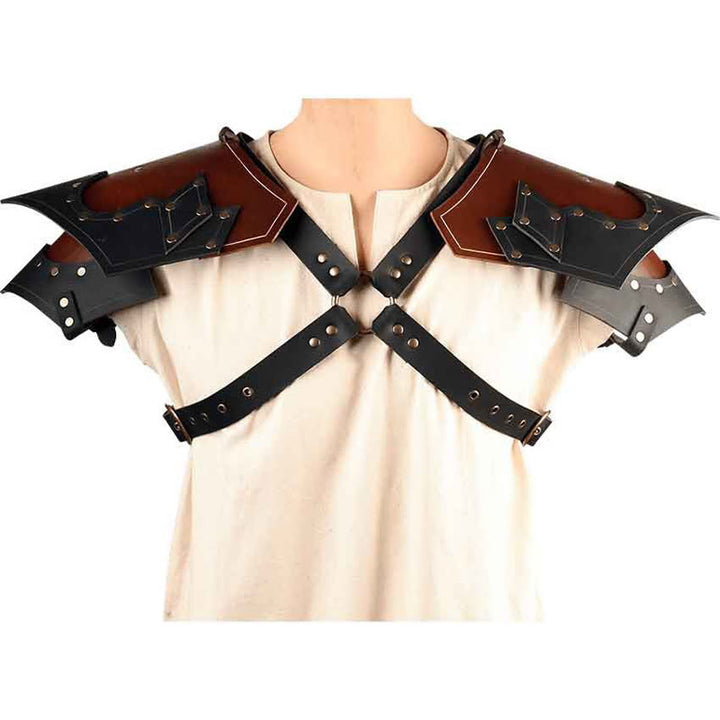 WorldNorse Mittelalter Renaissance Mehrlagige Schnallen Schulter-Brustpanzer - image 6