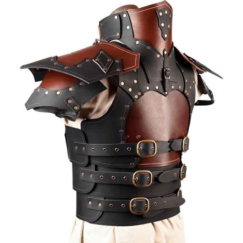 WorldNorse Mittelalter Renaissance Mehrlagige Schnallen Schulter-Brustpanzer - image 4